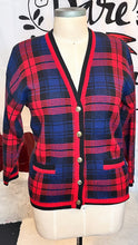 Load image into Gallery viewer, Plaid Cardigan Sweater
