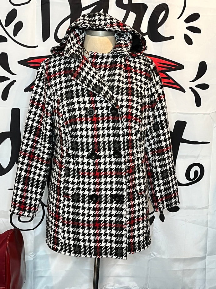 Plaid Hooded Coat