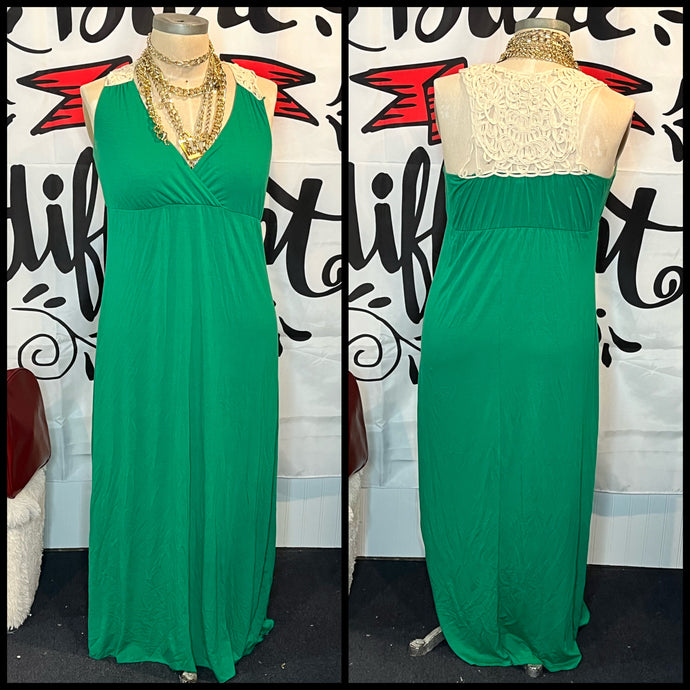 Green Full Length Dress