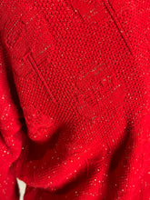 Load image into Gallery viewer, Red Sweater with Gold Sparks
