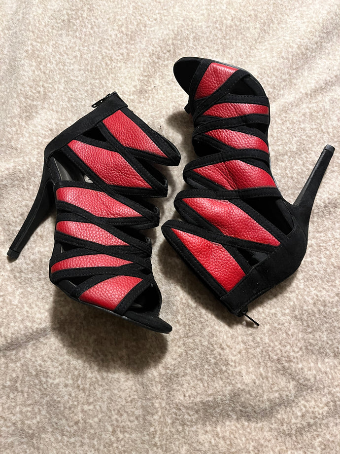 Red and Black Diamond Heels