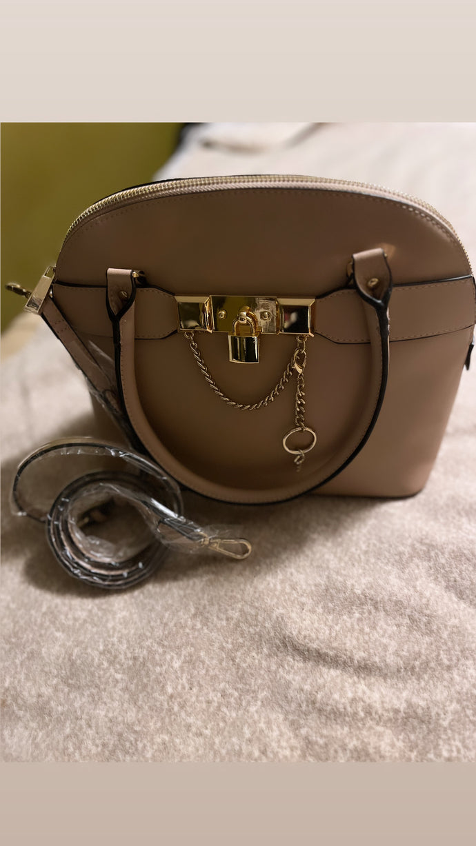 Chain lock Handbag