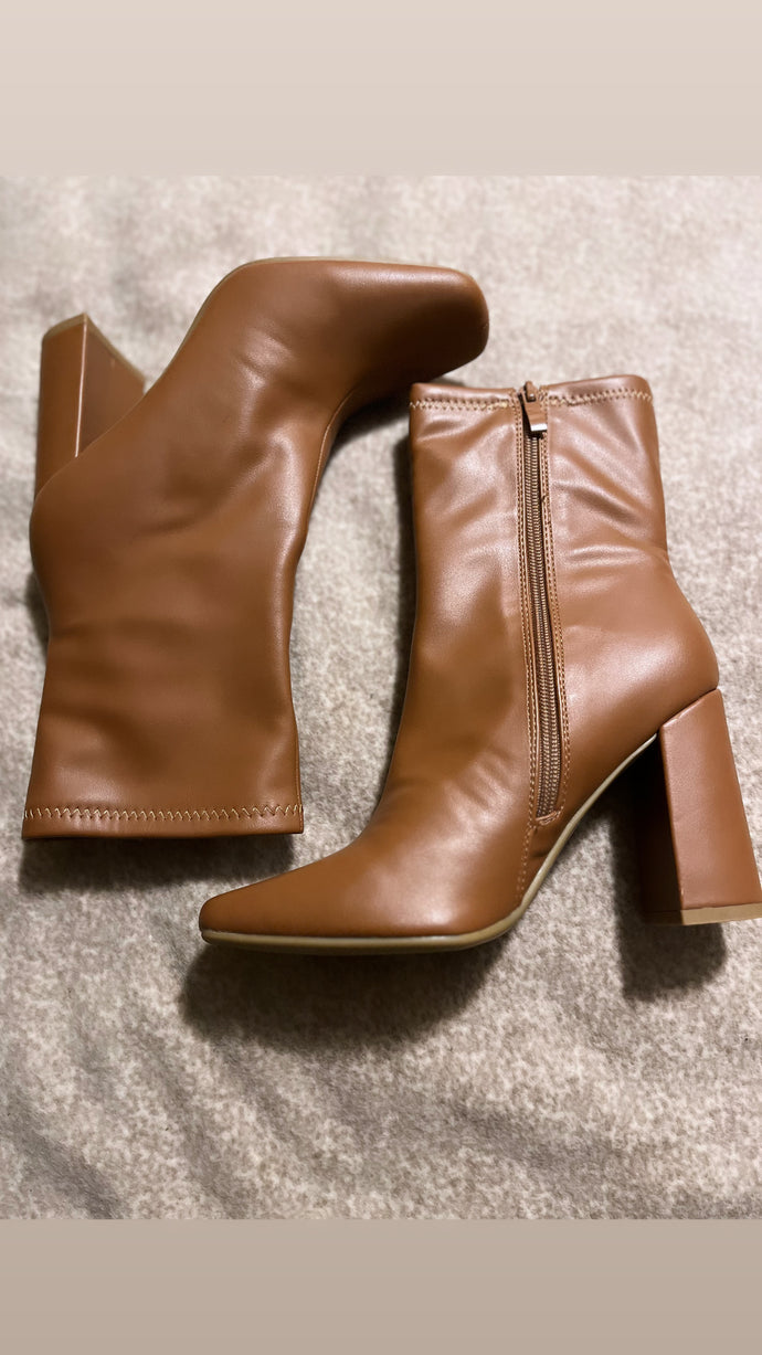 Block Heel Booties