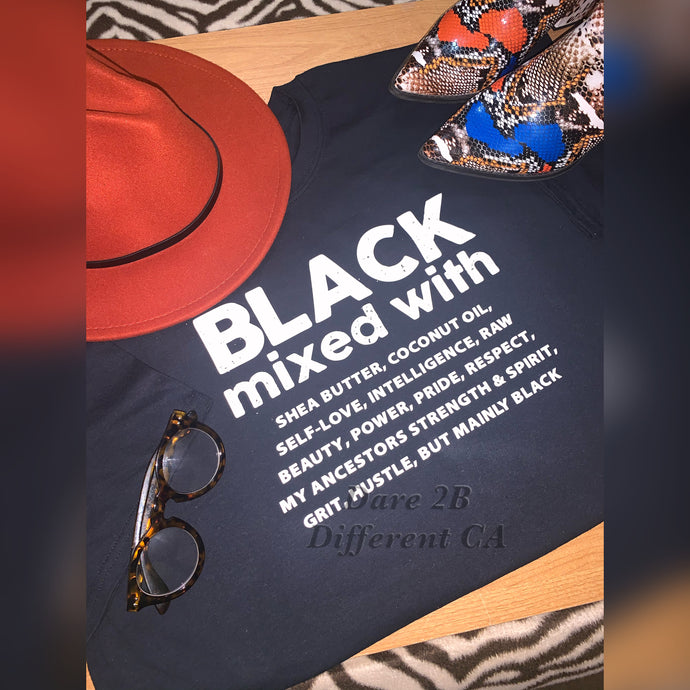 Black mixed with...tee