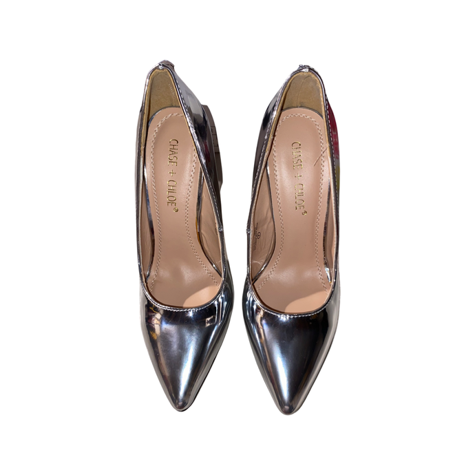 Chase and Chloe Silver Pumps