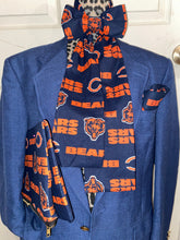 Load image into Gallery viewer, Chicago Bears Omega Bow tie and Clutch Handbag Set
