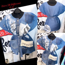 Load image into Gallery viewer, Denim on Denim Poncho Jacket
